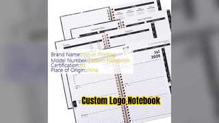 Custom Logo Spiral Notebook 100 Pages