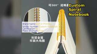 Custom Spiral Notebook 5.8x8.3 Black Hardcover