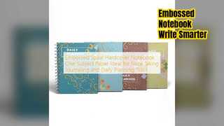 Embossed Spiral Notebook for Notes & Journaling