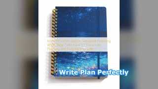 Spiral Notebook Black Hardcover Journal Planner